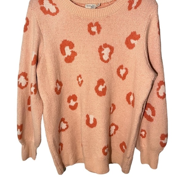 Terra & Sky Women’s Animal Print Plus Size Sweater - Picture 2 of 6